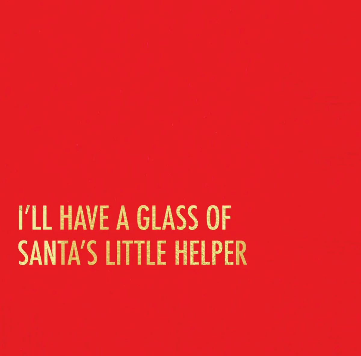 Santa Helper Holiday Cocktail Napkin
