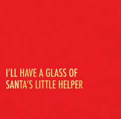 Santa Helper Holiday Cocktail Napkin