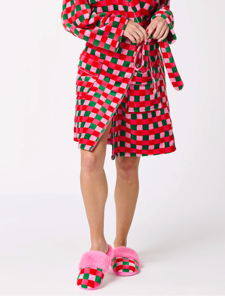 Jolly Check Slippers