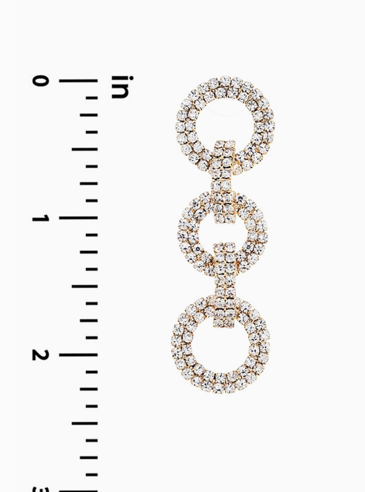 Triple Spark Earring