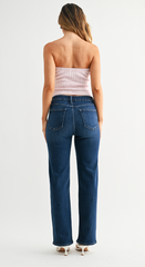 Signature Straight Denim (dk denim)