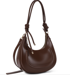 Knotted Crescent Shoulder Bag