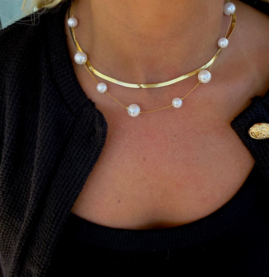 Double Luxe Pearl Necklace