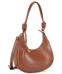 Knotted Crescent Shoulder Bag