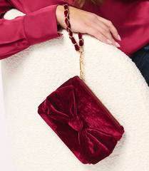 Bea Bow Clutch (wine)