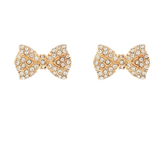 Pavé Bow Sparkle Stud