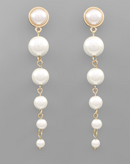 Linear Luxe Pearl Drop