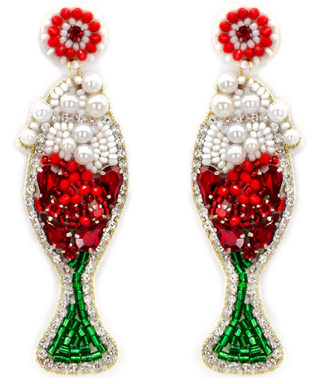 Festive Bubbly Bead Earring
