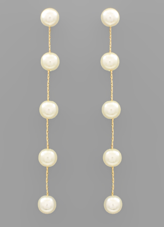 Serene Pearl Strand Earring