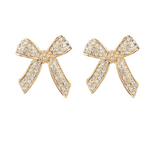 Glimmer Gift Bow Stud