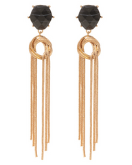 Midnight Loop Tassel Earring