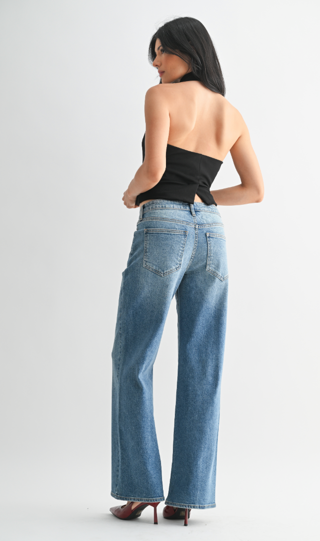 Everyday Wide Leg (med denim)