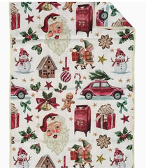 Christmas Lane Double Sided Towel