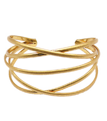 Golden Crossroads Cuff