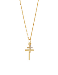 Layered Grace Cross Necklace