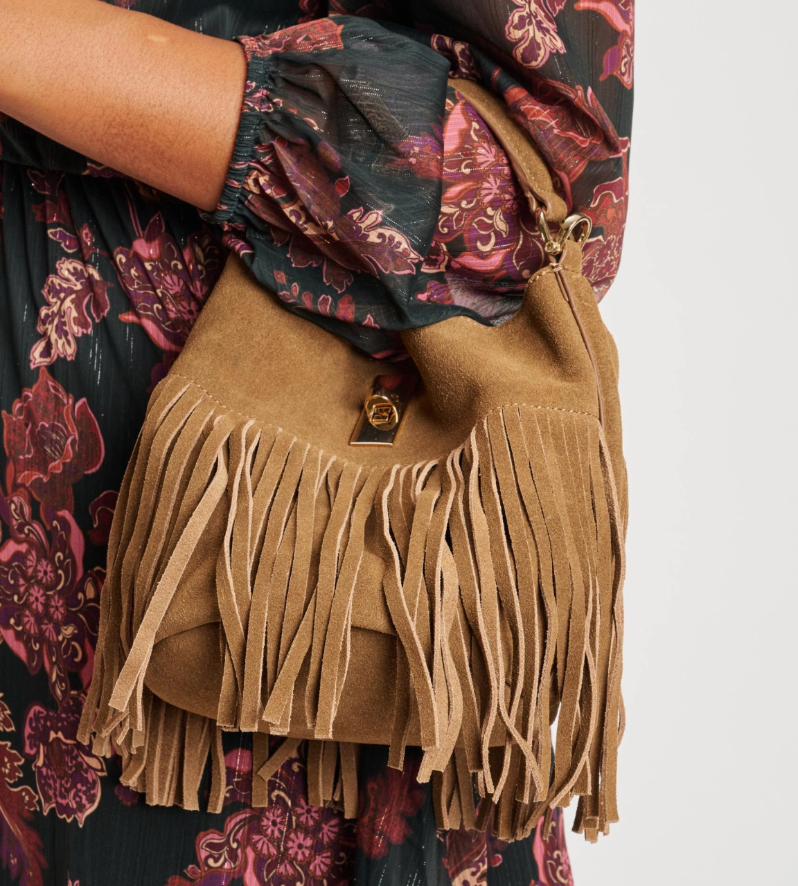 Faith Hobo Suede Bag