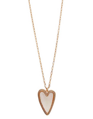 Mother of Pearl Heart Necklace