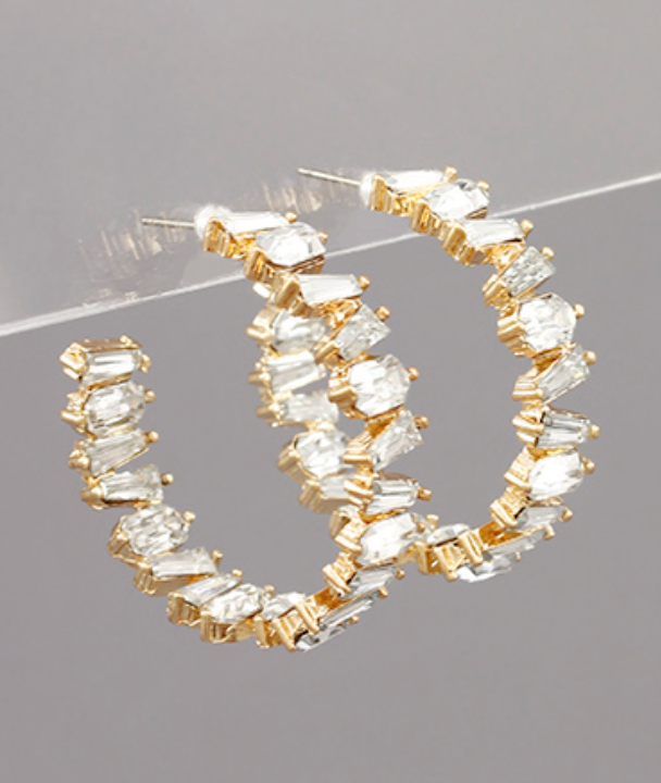 Crystal Curve Hoop