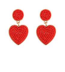 Beaded Sweetheart Drop