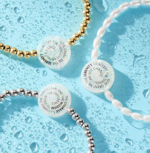 Holy Water Serenity Prayer Bracelet