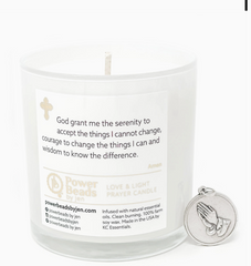 Love + Light Candle (Serenity Prayer)