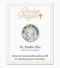 St. Padre Pio Prayer Pocket Coin