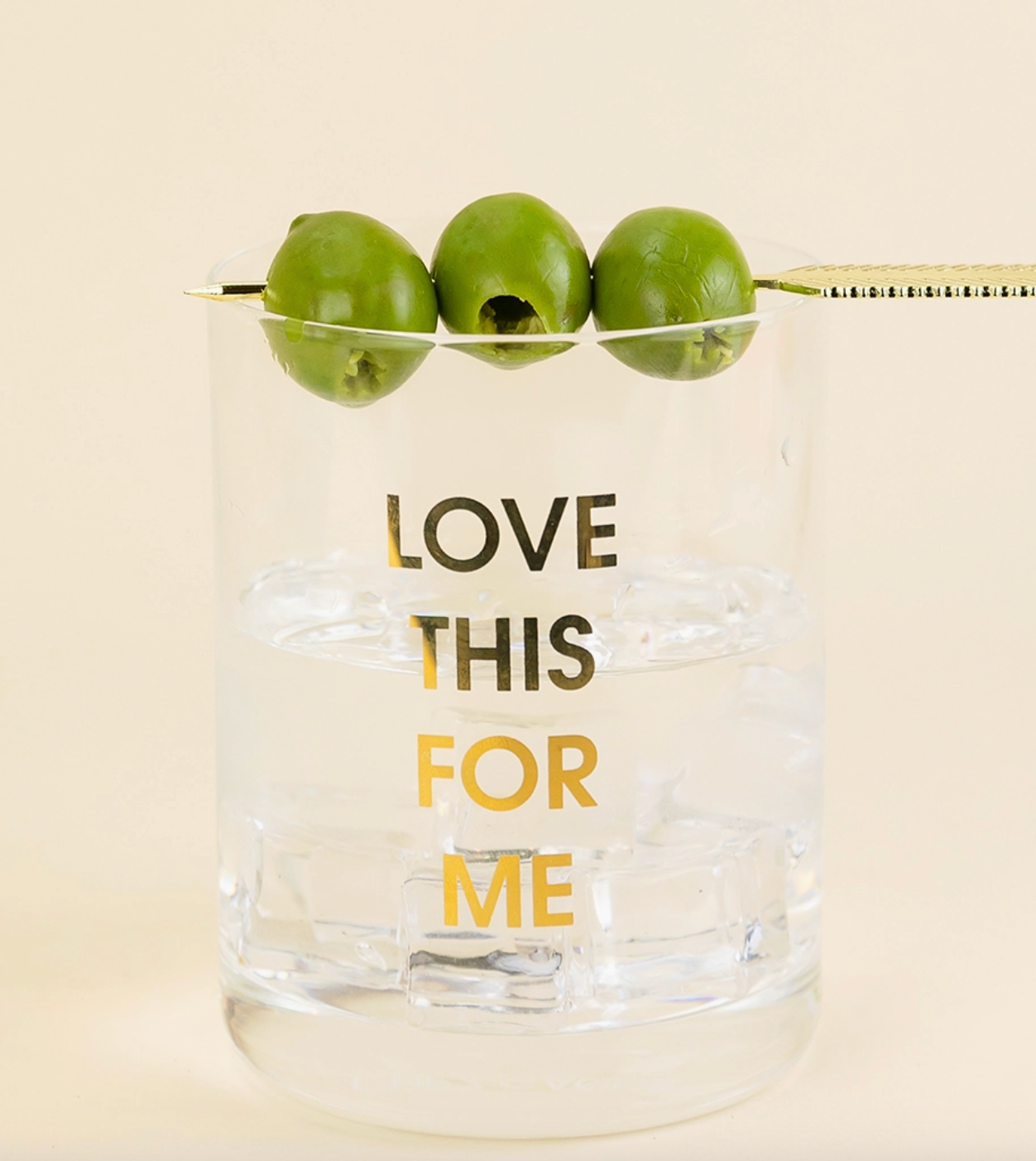 Love This for Me Rocks Glass