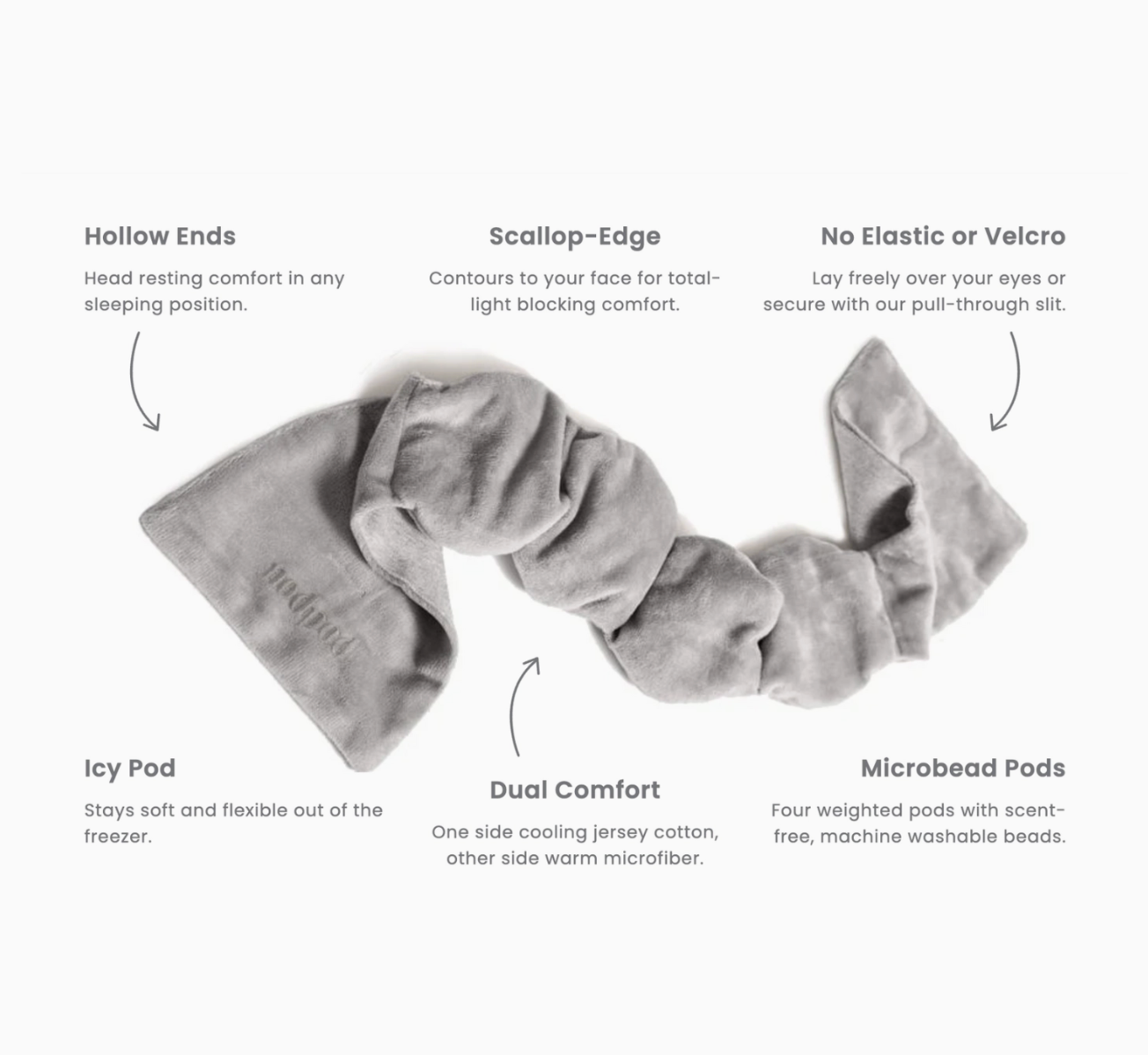 Nod Pod Sleep Mask (bone)