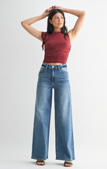 HR Palazzo Wide Leg (med denim)