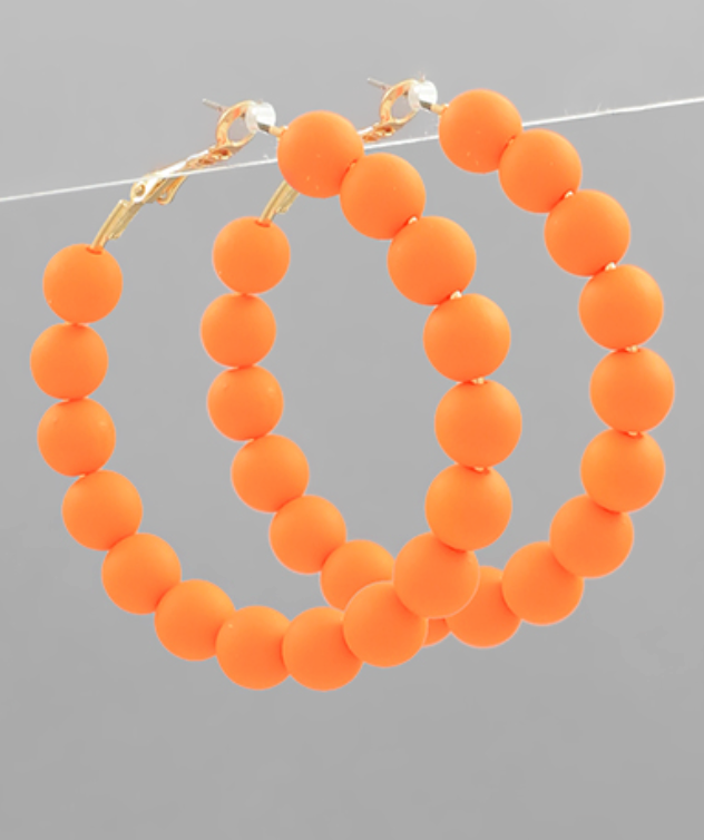 Color Pop Bead Hoop