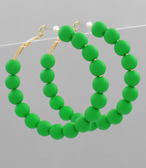 Color Pop Bead Hoop
