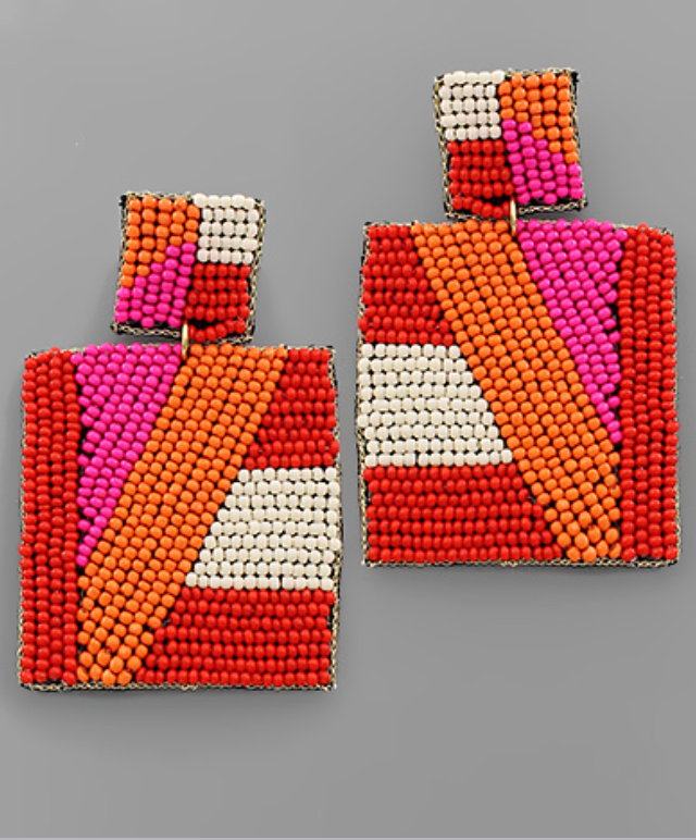 Color Block Party Drop Earring