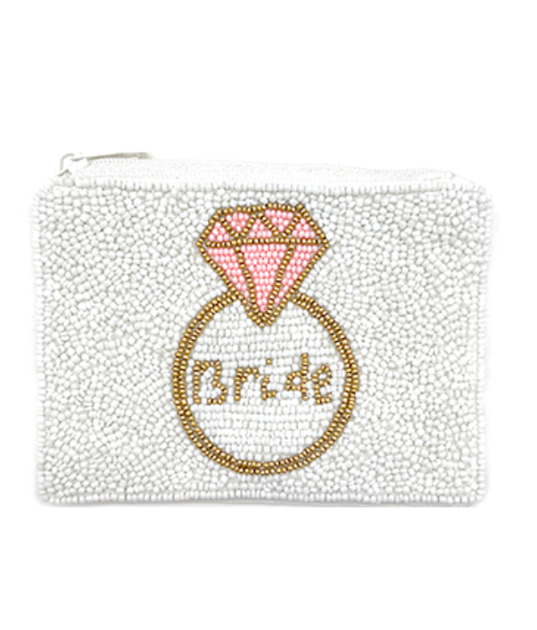 Here Comes the Bride Bead Pouch