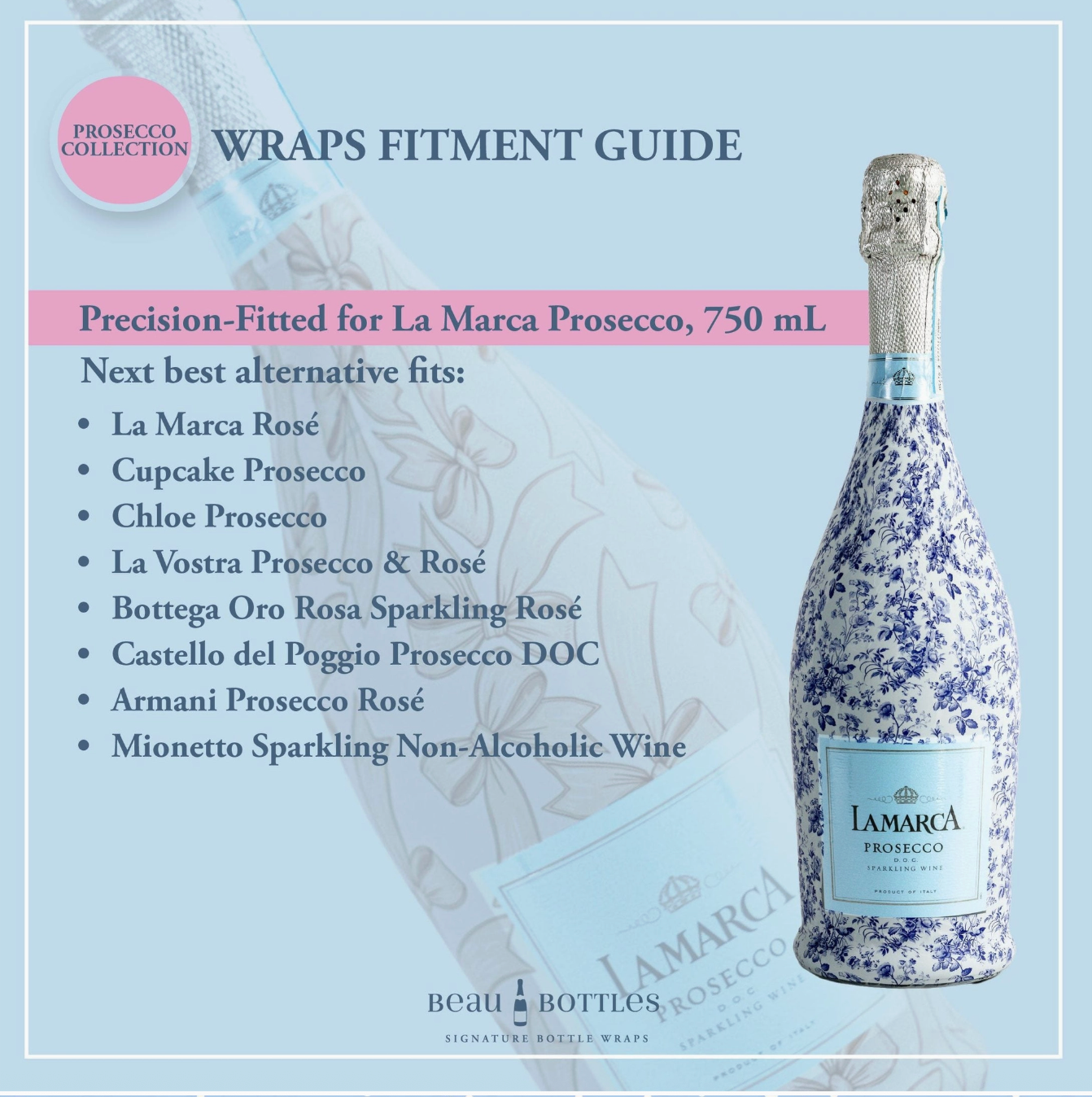 Beau Bottle Wrap (Pearls + Rings)