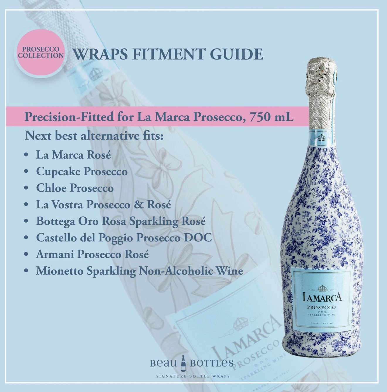 Beau Bottle Wrap (Birthday Hats)