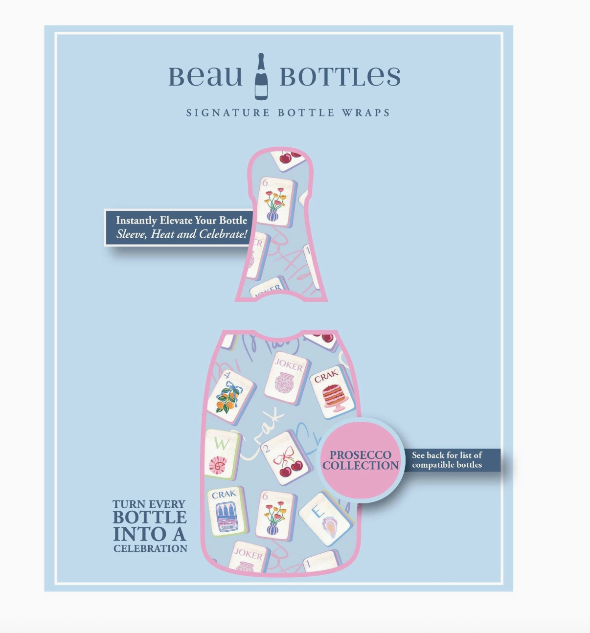 Beau Bottle Wrap (Mahjong)