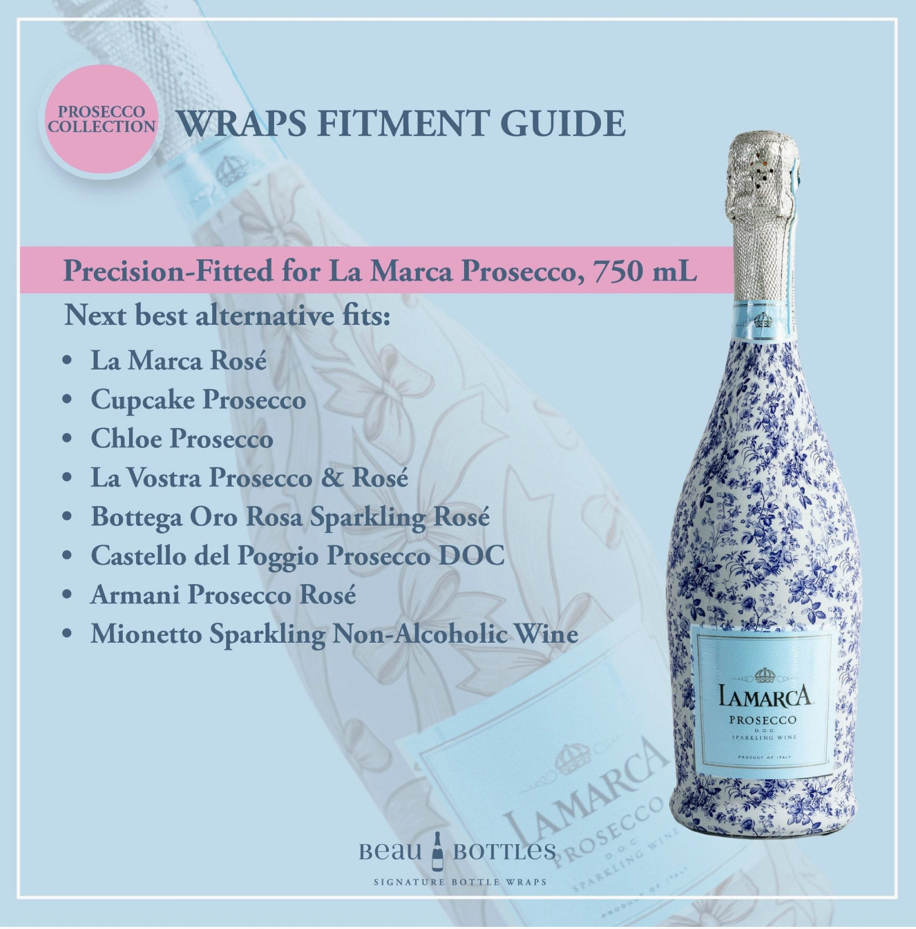 Beau Bottle Wrap (Graduation Hats)