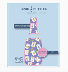 Beau Bottle Wrap (Purple Mahjong)