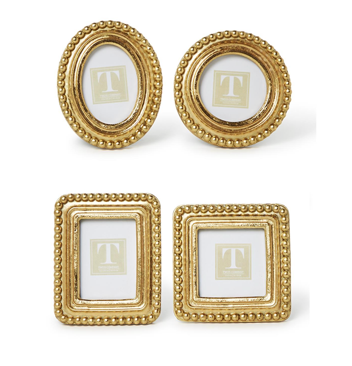 Gold Beaded Picture Frame