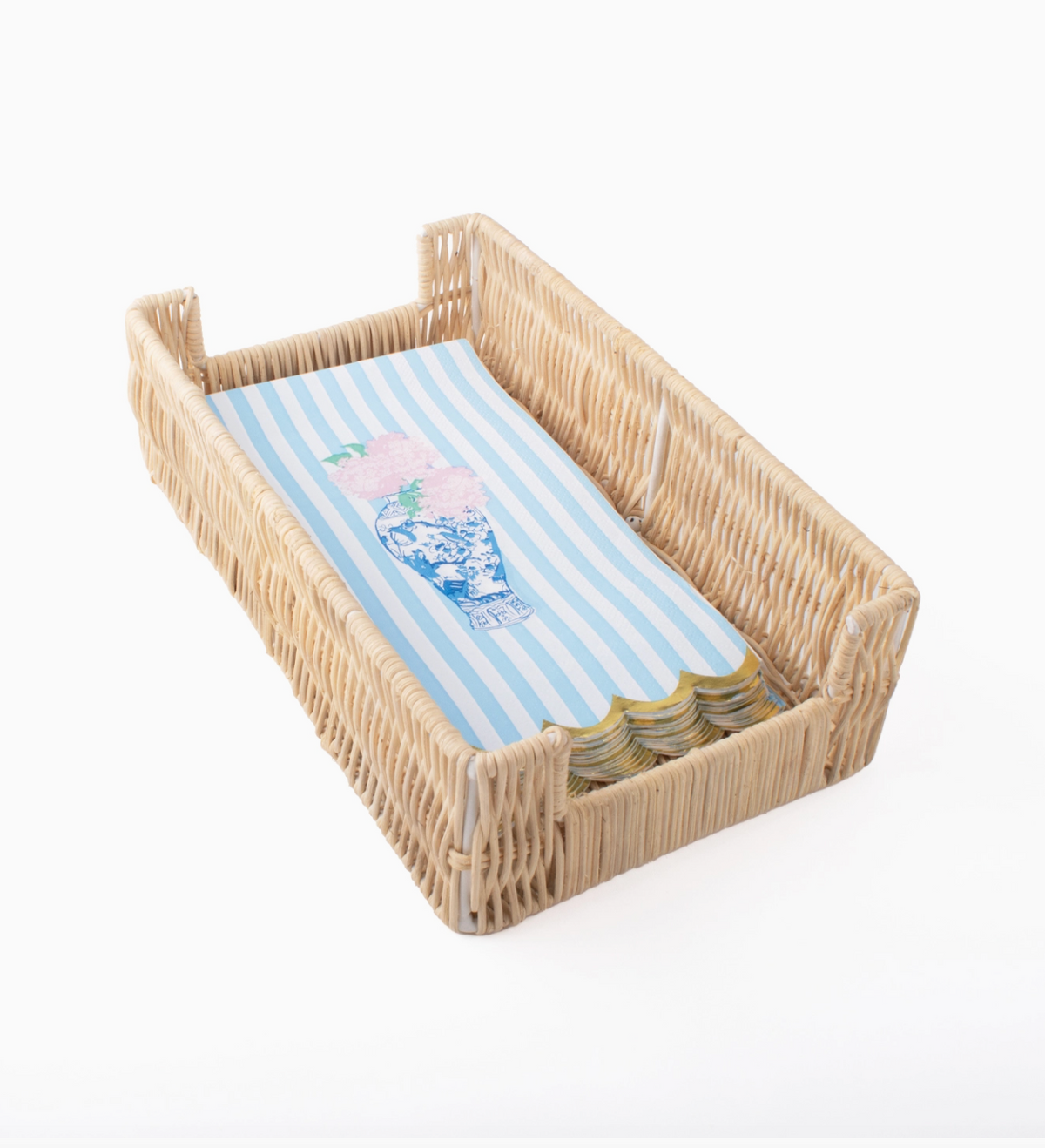 Natural Rattan Guest Towel Tray