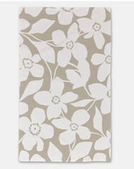 Big Tan Flower Hand Towel