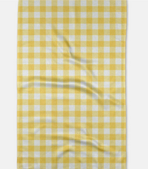 Lemon Gingham Hand Towel