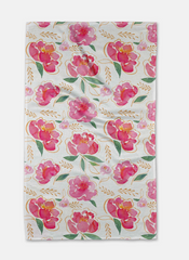 Pink Peony Hand Towel