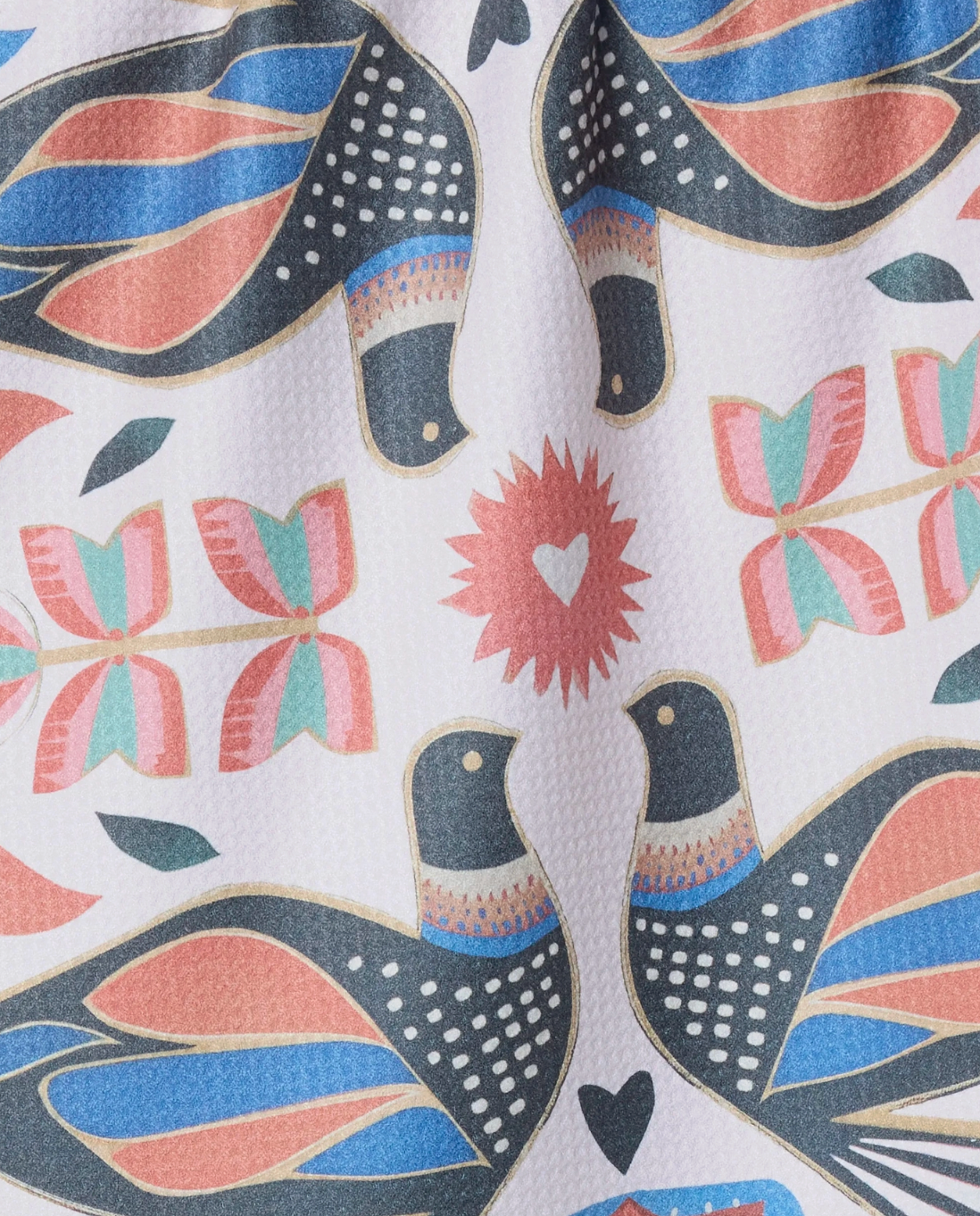 Scandi Lovebirds Hand Towel