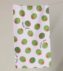 Olive You Bar Towel