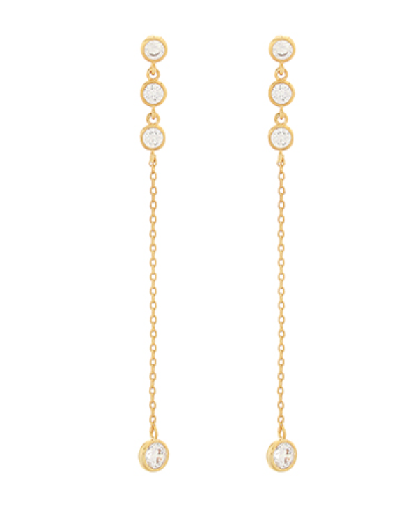 Golden Glow Drop Earring
