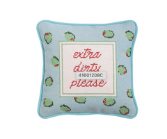 Bar Needlepoint Pillow