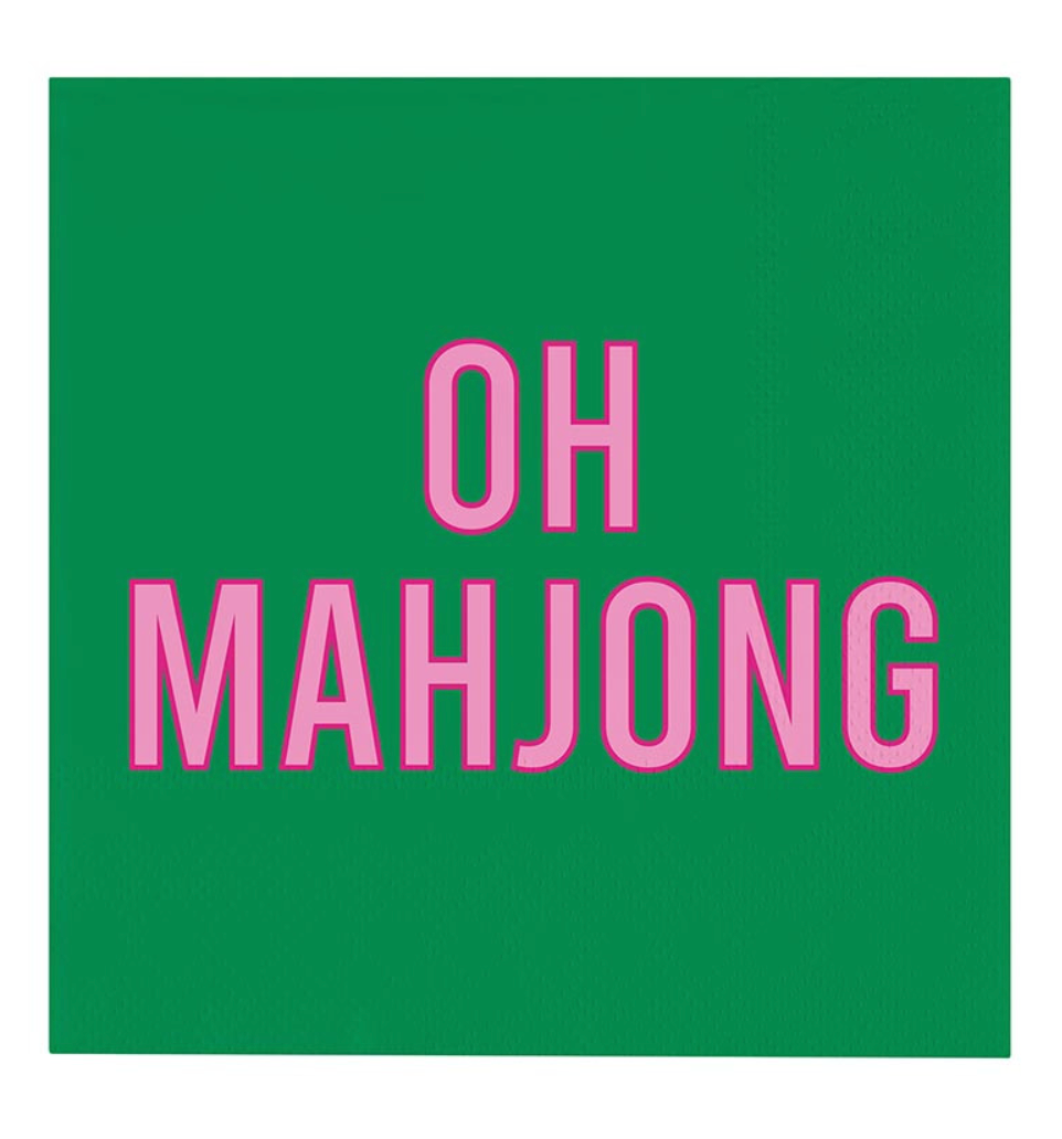 Oh Mahjong Cocktail Napkins