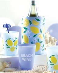 Beach Wine Frosted Cup Set
