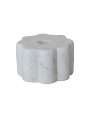 Scalloped Marble Taper Holder